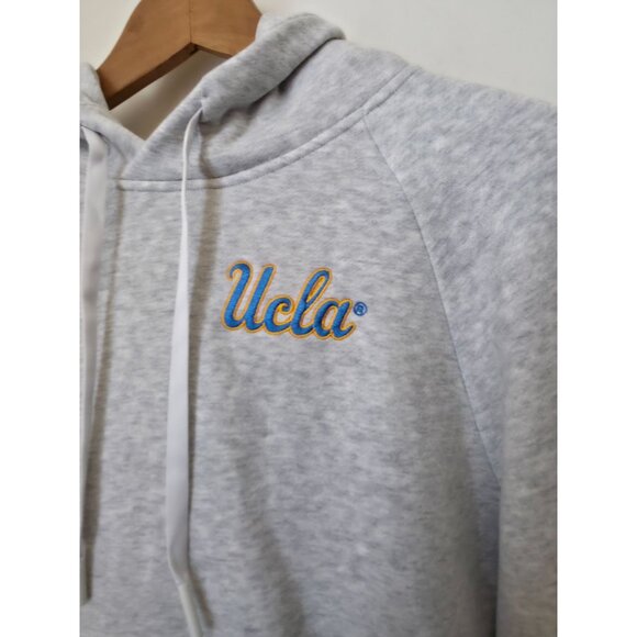 UCLA x Lululemon Fleece Pullover Heathered Grey Athleisure Hoodie Sweatshirt L - Picture 3 of 8